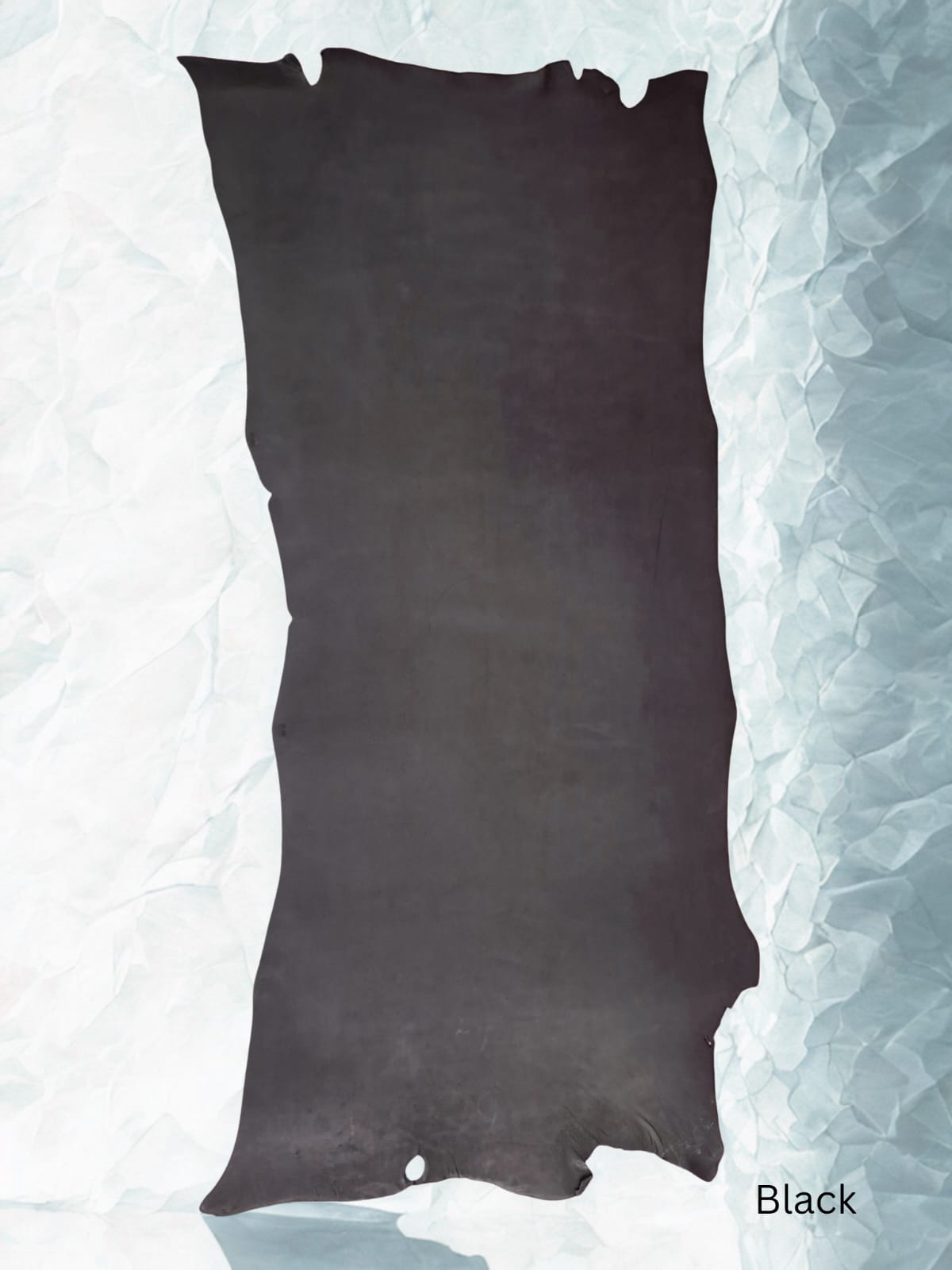 Leather veg tan shoulder through dyed black colour1.3 to 1.5mm