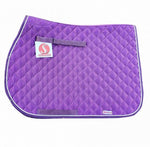 Numnah quilted square satin with piping