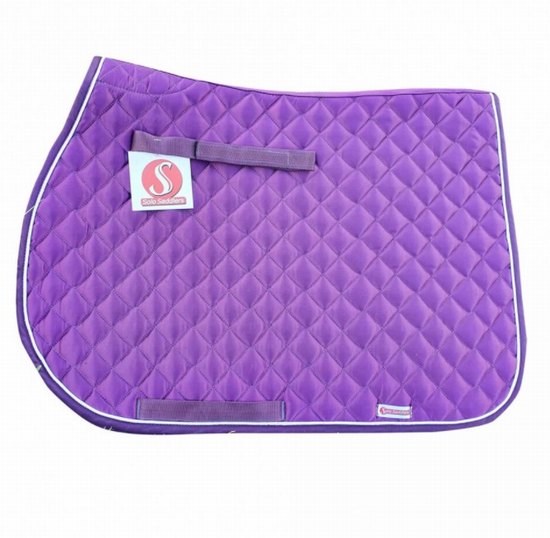 Numnah quilted square satin with piping