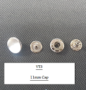 Press stud vt3 brown per 10