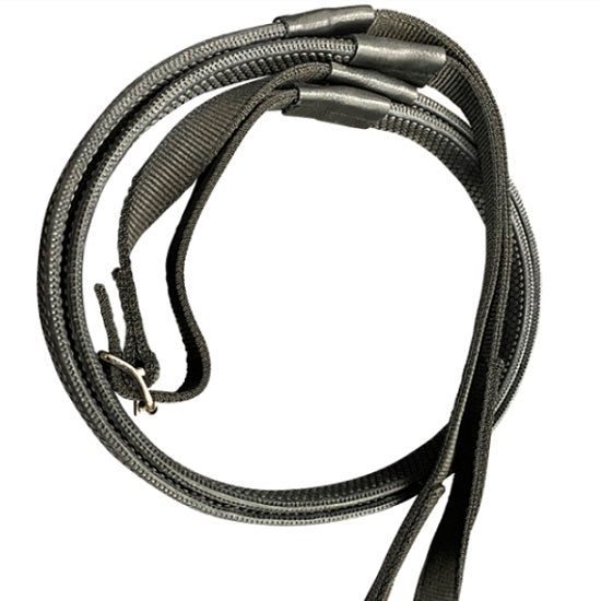 Reins rubber nylon race training