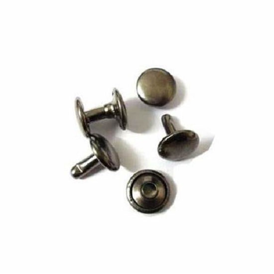 Rivets male female per 10 black 10mm