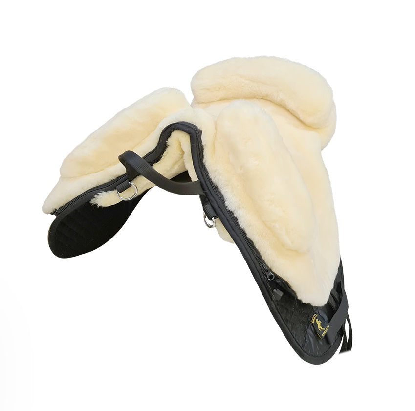 Saddle treeless sheepskin