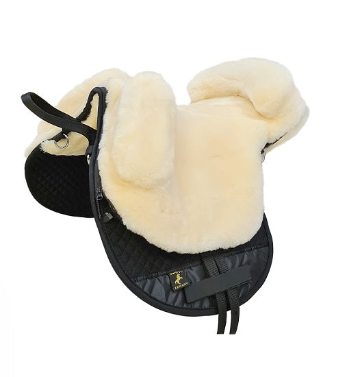 Saddle treeless sheepskin