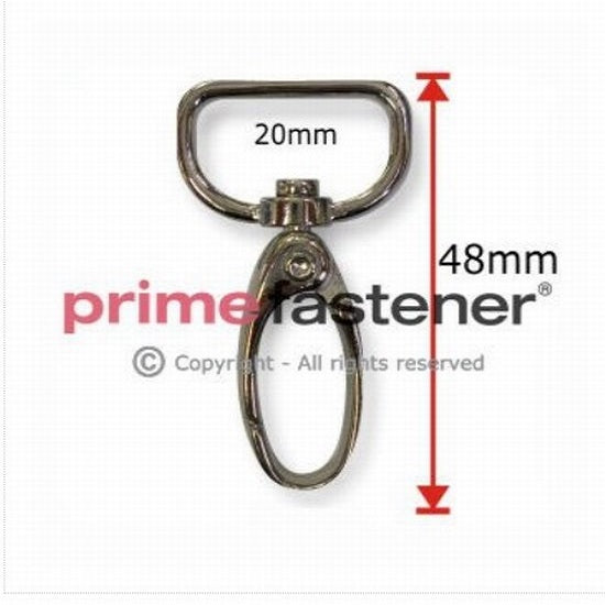 Snap hook 2  25mm nickle