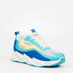 Sneaker blue grey white sole urbanart buzz 1 mesh - blue