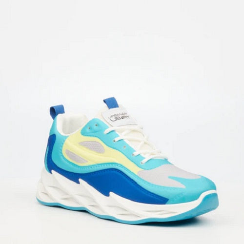 Sneaker blue grey white sole urbanart buzz 1 mesh - blue