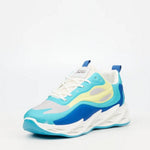 Sneaker blue grey white sole urbanart buzz 1 mesh - blue
