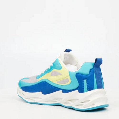 Sneaker blue grey white sole urbanart buzz 1 mesh - blue