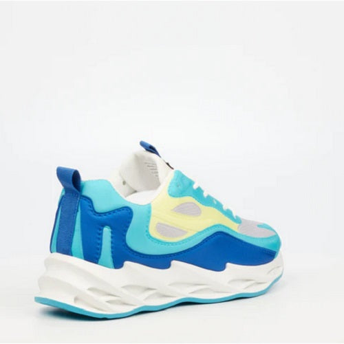 Sneaker blue grey white sole urbanart buzz 1 mesh - blue