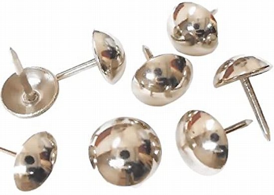 Studs silver 9mm per 100