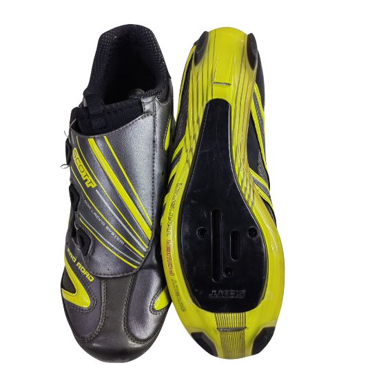 Shoes Cycling Boa Lacing Pro Road Euro Yellow and Grey