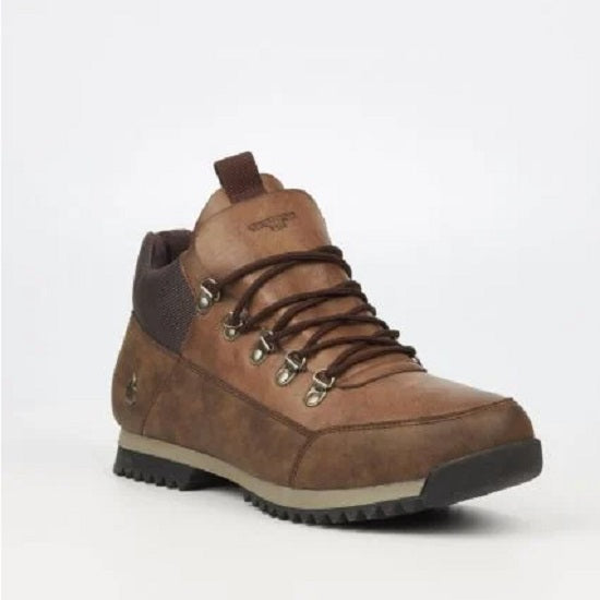 Urban art track1 nubuck lace up choc