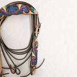 Western bridle and breastplate set kaleidoscope