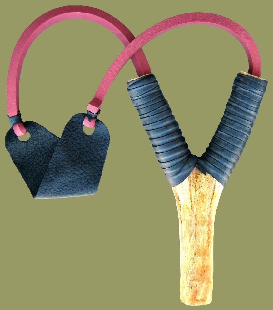 Wooden  sling shot kettie egte haas rek kettie kettie rek