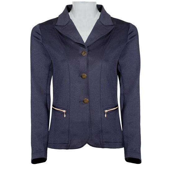 Equileisure show jacket - rose gold and navy