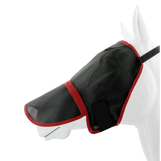 Ridepro fly mask chequered pattern with webbing