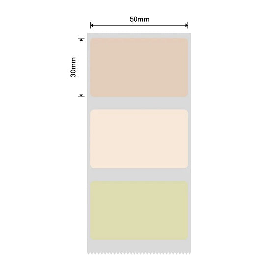 Niimbot - b21 / b3s - 50*30mm - 230 thermal labels (multi-colour) nb437