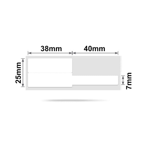 Niimbot - b21/b3s - 25*78mm - tag cable jewellery - 100 white thermal labels nb246