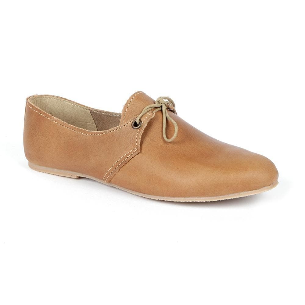 Halle premium leather lace up pump Shoe Beige