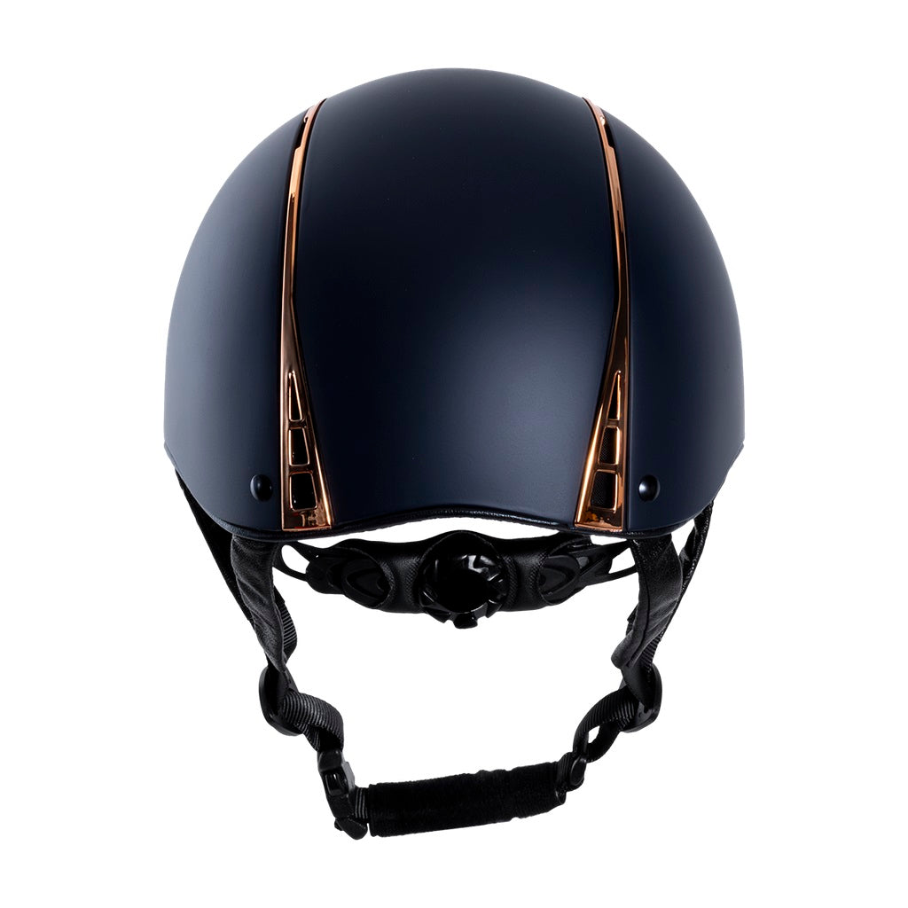 Capriole Lucy Helmet Navy and Rose Gold — Saddle Creek