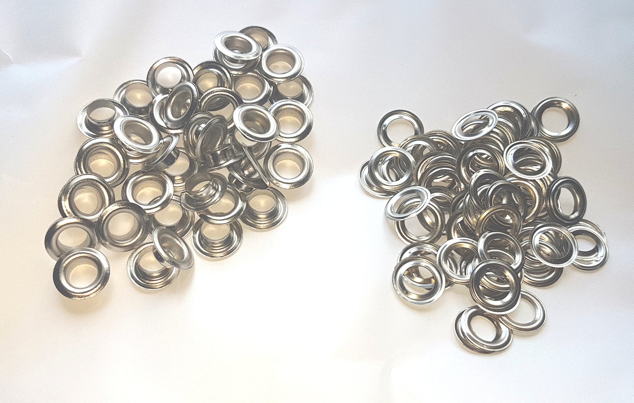 Eyelet 8mm silver per 100