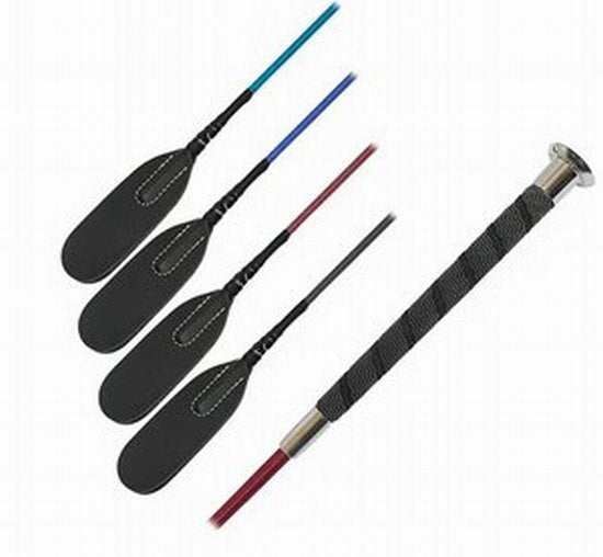 Crop Suregrip handle silver cap and round flap