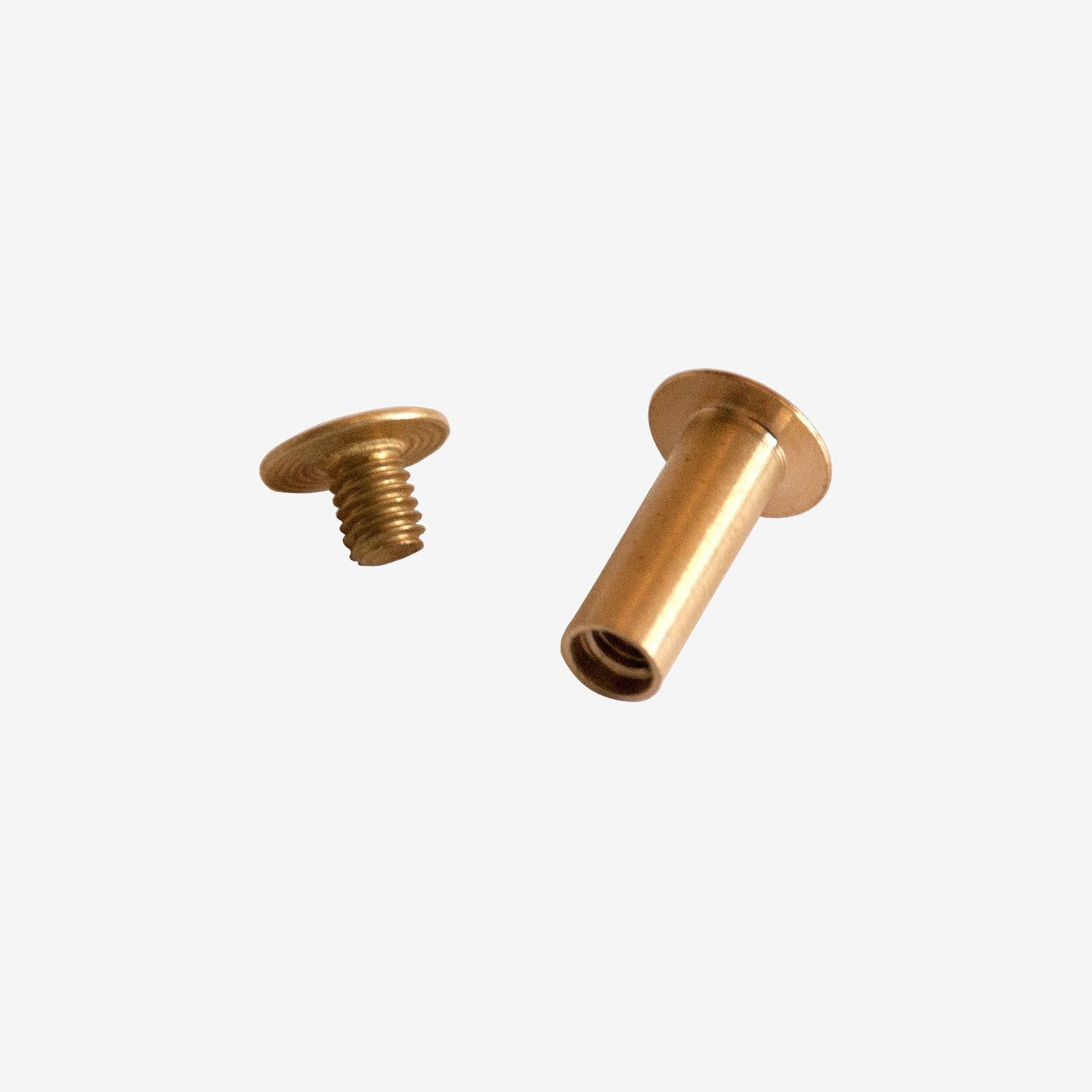 Inter screw 12mm ant brass per 10