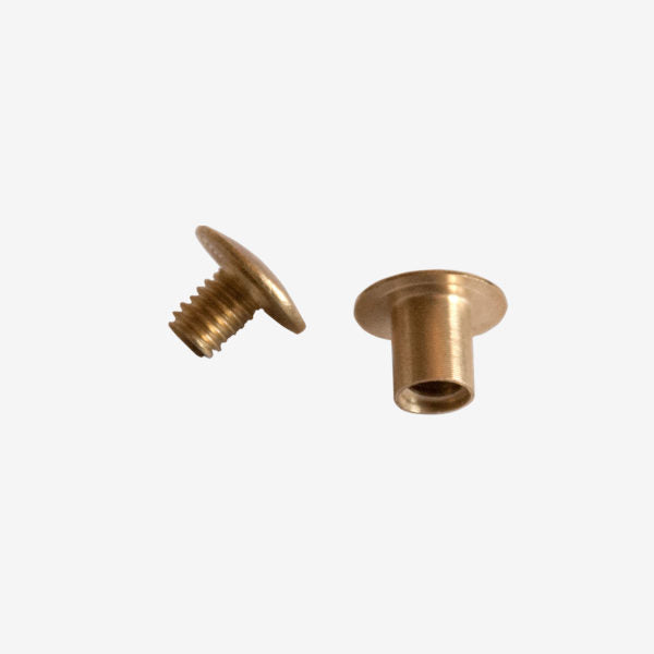 Inter screw 6mm ant brass per 10