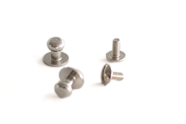 Knob screw large light grey gun metal per 10