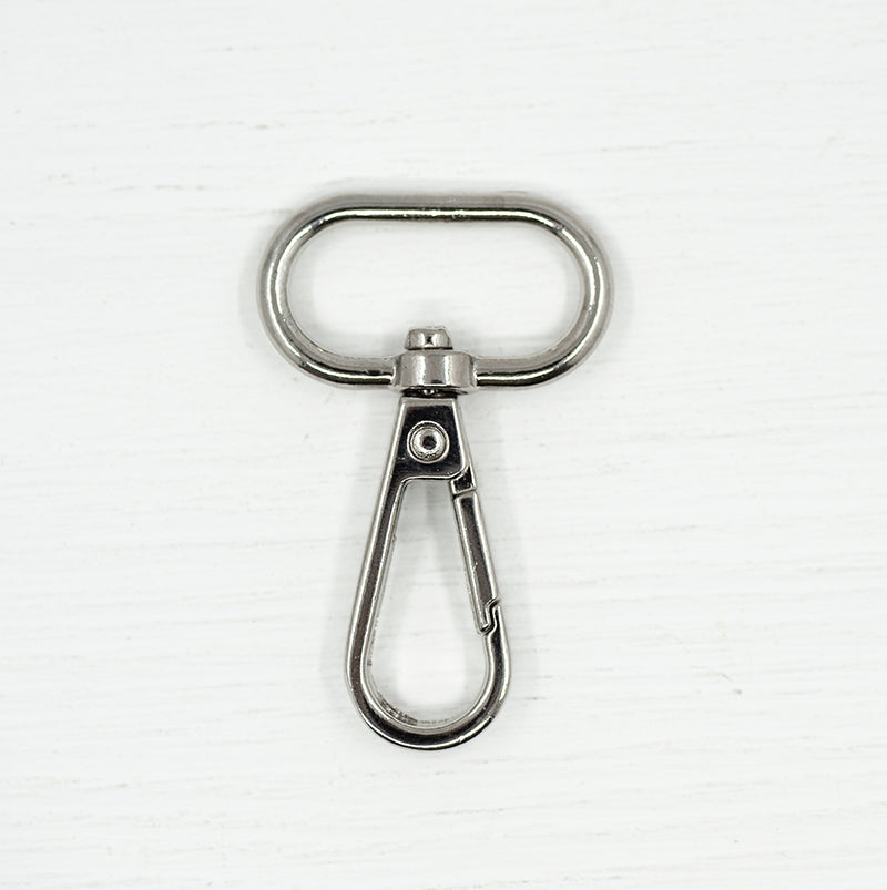 Snap hook 25mm heavy duty silver