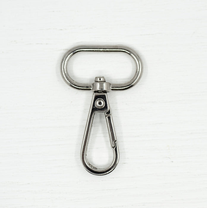 Snap hook 25mm heavy duty silver