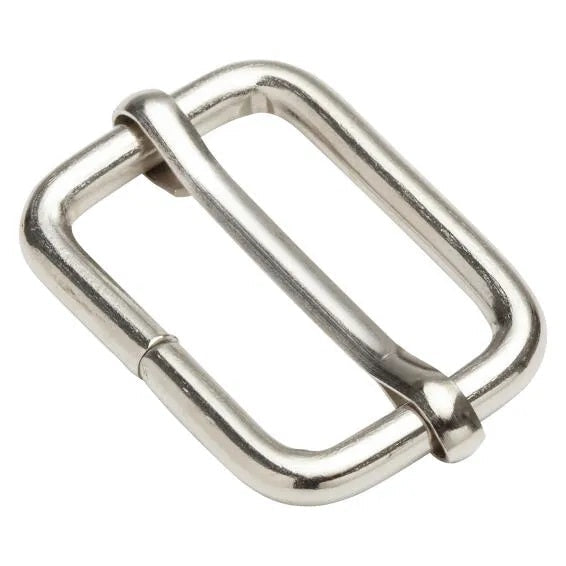 Strap adjuster buckle 25mm silver