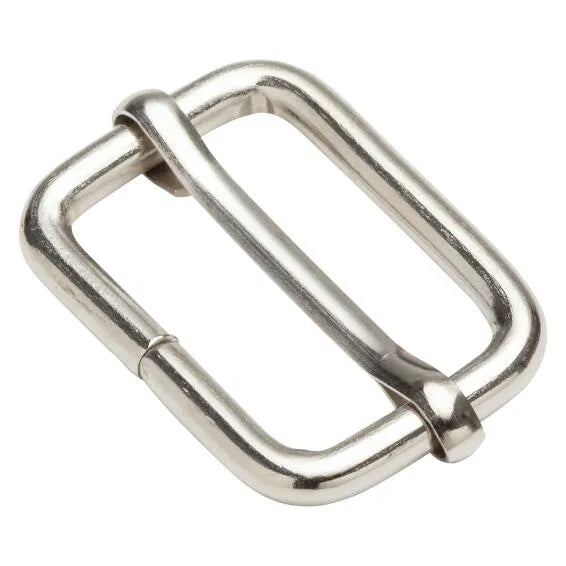 Strap adjuster buckle 25mm silver