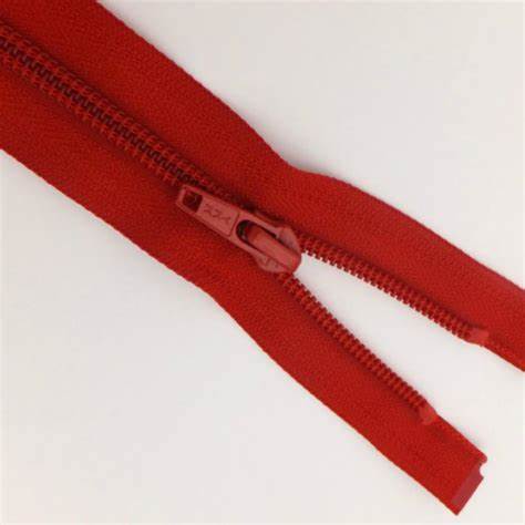 Zip open end 85cm no 5 red