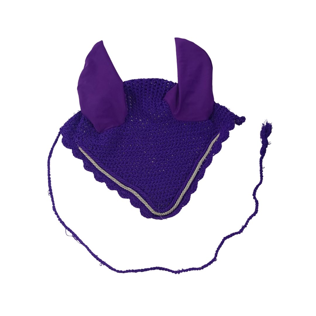 Ear muff  cotton black  with piping lycra ear