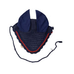 Ear muff  cotton black  with piping lycra ear