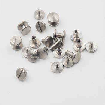 Knob screw brushed silver 7mm x 10mm per 2