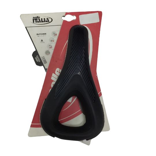 Bike Saddle Extra Grip Black and White