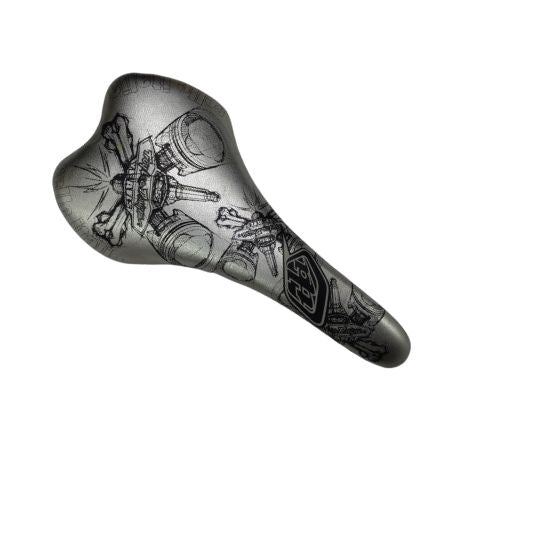 Bike Saddle Fibreglass Silver