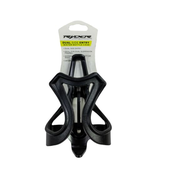 Bottle Cage Plastic Dual Side Entry Black