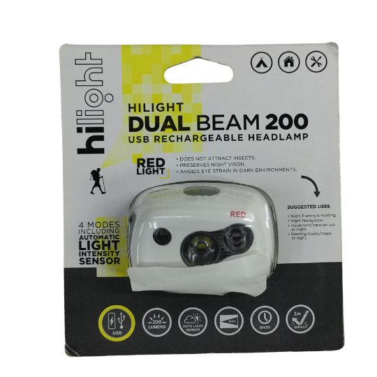 Lights Dual Beam 200 Rechargeable Headlamp
