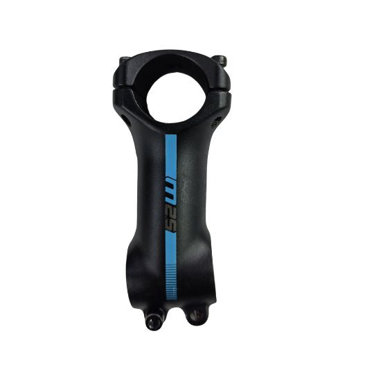 Stem Handlebar 90mm Ext 4 Bolt 7 Degree Black and Blue