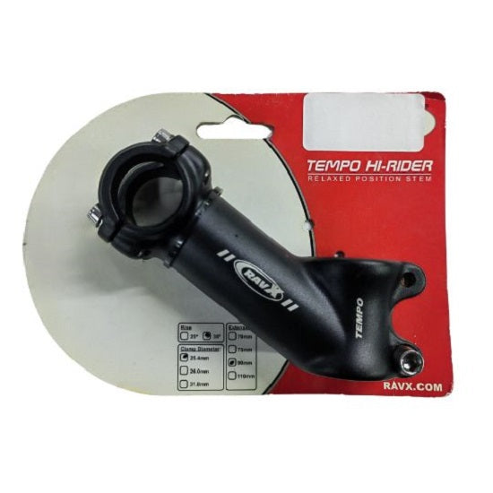 Stem Handlebar Tempo 90mm Ext 4 Bolt 35 Degree Black