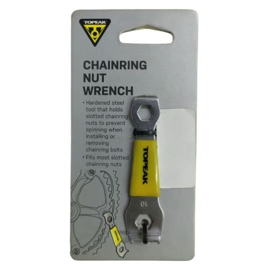 Nut Wrench Chainring Silver and Yellow