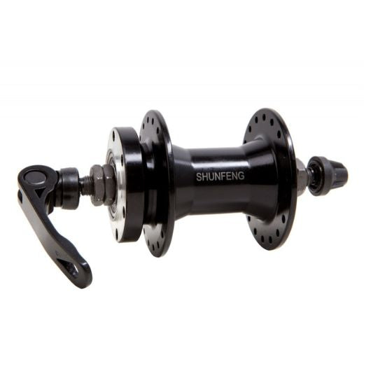 Front Hub with Skewer Black