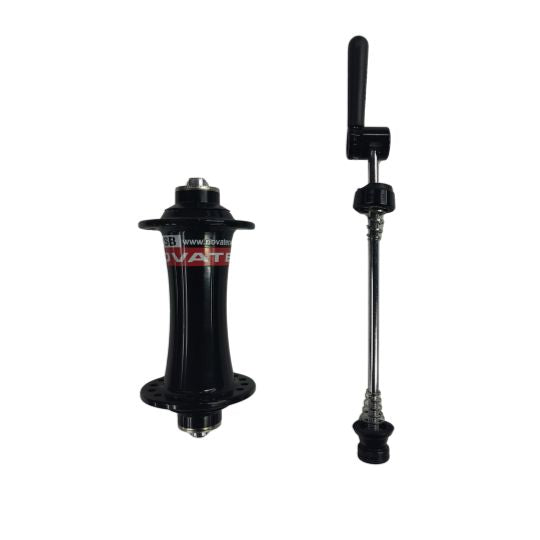 Front Hub with Skewer Black and Red