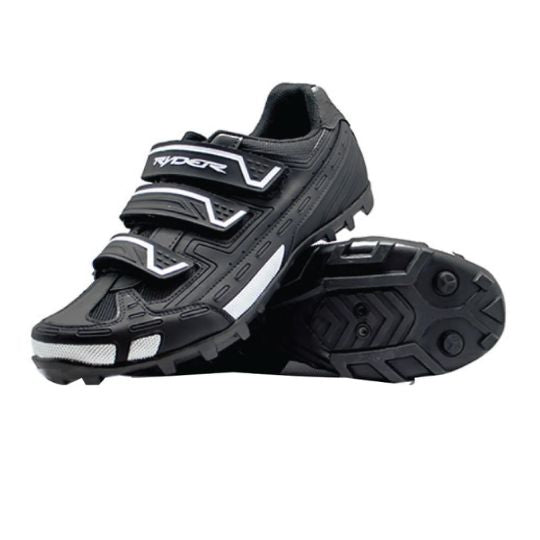 Shoes Cycling UK9 Black and Silver