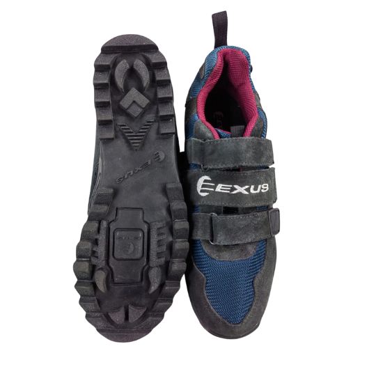 Shoes Cycling Euro 40 Black, Blue and Maroon