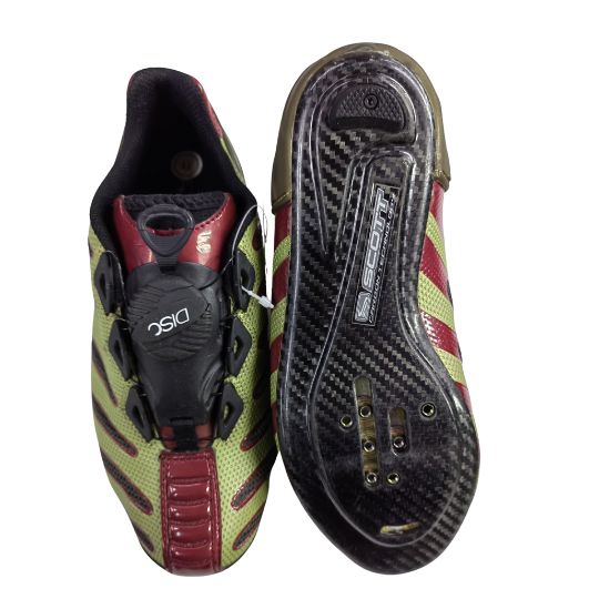 Shoes Cycling Euro 41 Gold, Red and Gold